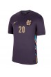 England Jarrod Bowen #20 Fotballdrakt Borte Klær EM 2024 Korte ermer